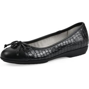 imageCLIFFS BY WHITE MOUNTAIN Womens Careen Cushioned Ballet FlatBlackSmooth