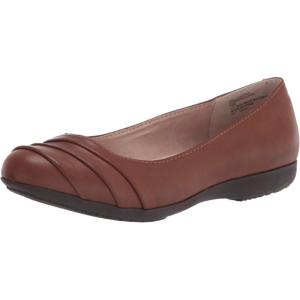 imageCLIFFS BY WHITE MOUNTAIN Womens Clara Ballet FlatCognacBurnishedSmooth