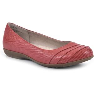 imageCLIFFS BY WHITE MOUNTAIN Womens Clara Ballet FlatRed Lizard