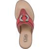 imageCLIFFS BY WHITE MOUNTAIN Womens Benedict Mini Wedge SandalRedWoven