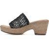 imageCLIFFS BY WHITE MOUNTAIN Womens Biankka Platform Woven Slide SandalBlackWoven