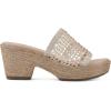 imageCLIFFS BY WHITE MOUNTAIN Womens Biankka Platform Woven Slide SandalCreamWoven