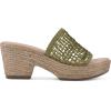 imageCLIFFS BY WHITE MOUNTAIN Womens Biankka Platform Woven Slide SandalSage GreenWoven