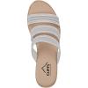 imageCLIFFS BY WHITE MOUNTAIN Womens Bianna Heeled SandalSilverMetMesh