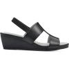 imageCLIFFS BY WHITE MOUNTAIN Womens Candea Wedge SandalBlackBurnishedSmooth