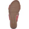 imageCLIFFS BY WHITE MOUNTAIN Womens Candea Wedge SandalRedBurnishedSmooth