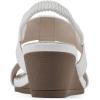 imageCLIFFS BY WHITE MOUNTAIN Womens Candea Wedge SandalWhiteBurnishedSmooth