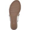 imageCLIFFS BY WHITE MOUNTAIN Womens Candea Wedge SandalWhiteBurnishedSmooth