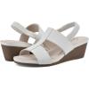 imageCLIFFS BY WHITE MOUNTAIN Womens Candea Wedge SandalWhiteBurnishedSmooth