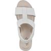 imageCLIFFS BY WHITE MOUNTAIN Womens Candea Wedge SandalWhiteBurnishedSmooth