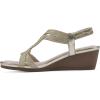 imageCLIFFS BY WHITE MOUNTAIN Womens Candelle Wedge SandalGoldMetFabric