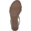 imageCLIFFS BY WHITE MOUNTAIN Womens Candelle Wedge SandalGoldMetFabric