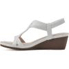 imageCLIFFS BY WHITE MOUNTAIN Womens Candelle Wedge SandalWhiteFabric