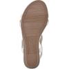 imageCLIFFS BY WHITE MOUNTAIN Womens Candelle Wedge SandalWhiteFabric