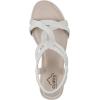 imageCLIFFS BY WHITE MOUNTAIN Womens Candelle Wedge SandalWhiteFabric