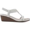imageCLIFFS BY WHITE MOUNTAIN Womens Candelle Wedge SandalWhiteFabric