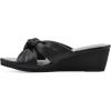imageCLIFFS BY WHITE MOUNTAIN Womens Candie Wedge SandalBlackSmooth