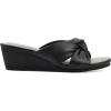 imageCLIFFS BY WHITE MOUNTAIN Womens Candie Wedge SandalBlackSmooth