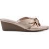 imageCLIFFS BY WHITE MOUNTAIN Womens Candie Wedge SandalRose GoldMetSmooth