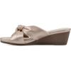 imageCLIFFS BY WHITE MOUNTAIN Womens Candie Wedge SandalRose GoldMetSmooth