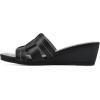 imageCLIFFS BY WHITE MOUNTAIN Womens Candyce Wedge SandalBlackBurnishedSmooth