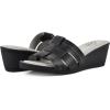 imageCLIFFS BY WHITE MOUNTAIN Womens Candyce Wedge SandalBlackBurnishedSmooth