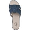 imageCLIFFS BY WHITE MOUNTAIN Womens Candyce Wedge SandalDk BlueDenimFabric