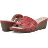 imageCLIFFS BY WHITE MOUNTAIN Womens Candyce Wedge SandalRedBurnishedSmooth