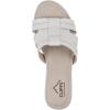 imageCLIFFS BY WHITE MOUNTAIN Womens Candyce Wedge SandalWhiteBurnishedSmooth