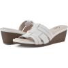 imageCLIFFS BY WHITE MOUNTAIN Womens Candyce Wedge SandalWhiteBurnishedSmooth
