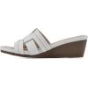 imageCLIFFS BY WHITE MOUNTAIN Womens Candyce Wedge SandalWhiteBurnishedSmooth