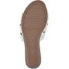 imageCLIFFS BY WHITE MOUNTAIN Womens Candyce Wedge SandalWhiteBurnishedSmooth