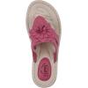 imageCLIFFS BY WHITE MOUNTAIN Womens Cassia Mini Wedge Flower Flip Flop SandalDark FuchsiaSmooth