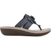 imageCLIFFS BY WHITE MOUNTAIN Womens Cassia Mini Wedge Flower Flip Flop SandalDenim BlueFabric