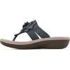 imageCLIFFS BY WHITE MOUNTAIN Womens Cassia Mini Wedge Flower Flip Flop SandalDenim BlueFabric