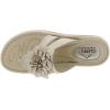 imageCLIFFS BY WHITE MOUNTAIN Womens Cassia Mini Wedge Flower Flip Flop SandalGoldmetallic