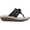 imageCLIFFS BY WHITE MOUNTAIN Womens Cassia Mini Wedge Flower Flip Flop SandalNavySmooth