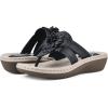 imageCLIFFS BY WHITE MOUNTAIN Womens Cassia Mini Wedge Flower Flip Flop SandalNavySmooth