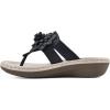imageCLIFFS BY WHITE MOUNTAIN Womens Cassia Mini Wedge Flower Flip Flop SandalNavySmooth
