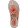 imageCLIFFS BY WHITE MOUNTAIN Womens Cassia Mini Wedge Flower Flip Flop SandalOrangeSmooth