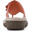 imageCLIFFS BY WHITE MOUNTAIN Womens Cassia Mini Wedge Flower Flip Flop SandalOrangeSmooth