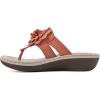 imageCLIFFS BY WHITE MOUNTAIN Womens Cassia Mini Wedge Flower Flip Flop SandalOrangeSmooth