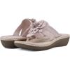 imageCLIFFS BY WHITE MOUNTAIN Womens Cassia Mini Wedge Flower Flip Flop SandalPale PinkSmooth
