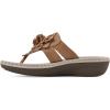 imageCLIFFS BY WHITE MOUNTAIN Womens Cassia Mini Wedge Flower Flip Flop SandalTanSmooth