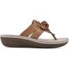 imageCLIFFS BY WHITE MOUNTAIN Womens Cassia Mini Wedge Flower Flip Flop SandalTanSmooth