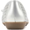 imageCLIFFS BY WHITE MOUNTAIN Womens Cheryl Cushioned Ballet FlatPlatinoMetallicSmooth