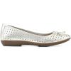 imageCLIFFS BY WHITE MOUNTAIN Womens Cheryl Cushioned Ballet FlatPlatinoMetallicSmooth