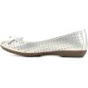 imageCLIFFS BY WHITE MOUNTAIN Womens Cheryl Cushioned Ballet FlatPlatinoMetallicSmooth