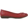 imageCLIFFS BY WHITE MOUNTAIN Womens Cheryl Cushioned Ballet FlatRedBurnishedSmooth