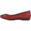 imageCLIFFS BY WHITE MOUNTAIN Womens Cheryl Cushioned Ballet FlatRedBurnishedSmooth